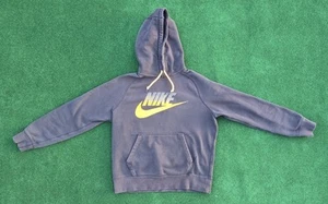 NIKE Men's Black Pullover Hoodie Hooded Sweatshirt Size Medium Cotton Blend - Picture 1 of 9