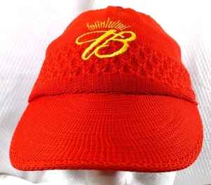RARE Knit Budweiser #8 Dale Earnhardt Jr. Women's Adjustable Hat Red Ball Cap - Picture 1 of 8