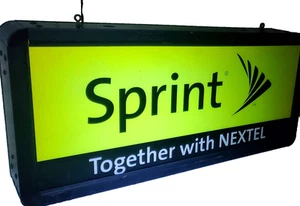 Sprint Nextel Leuchtschild - doppelseitig - wie abgebildet für Ersatzteile - Bild 1 von 15