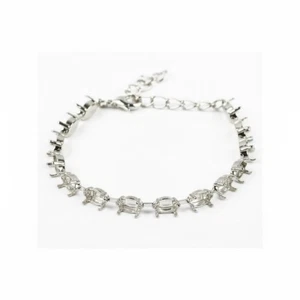 Armband Fassung für 10x5 mm Navette Swarovski Stein & Rivoli DIY Schmuck - Picture 1 of 11