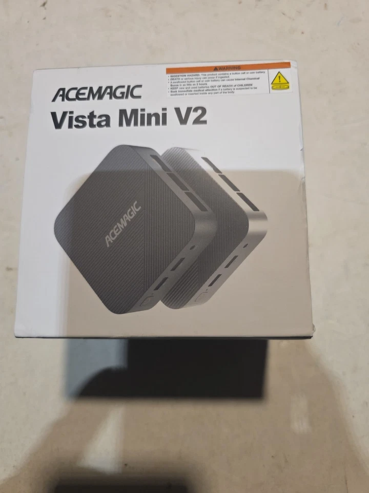 ACEMAGIC V2 4K Mini PC Ιntel Alder Lake N97 16GB DDR4 RAM 512GB SSD Win11 Pro - Image 1 of 3