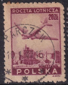 POLONIA POLSKA FRANCOBOLLO / ANNULLO "PARCZEW" 1947 - Foto 1 di 1