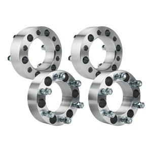 2" 6x5.5" Wheel Spacers M14x1.5 108mm For 2013-2015 Chevrolet Silverado 1500 4pc - Picture 1 of 13