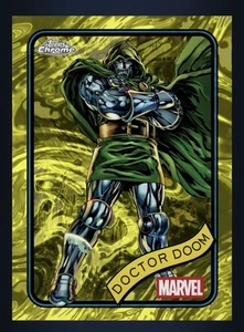 2025 Topps MARVEL Chrome Yellow Lava Base-DOCTOR DOOM (TOPPS Marvel Digital Card - Picture 1 of 1