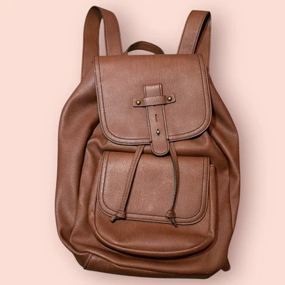 Cartera mochila marrón de cuero sintético a.n.a (A New Approach) Foto 1 de 4