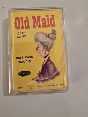 Vintage Old Maid Card Game 1960's Whitman #4492 With Plastic Case COMPLETE - Image 1 of 3
