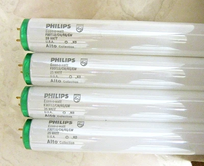 4 x PHILIPS F30T12 Fluorescent Tube Light Bulb Lamp 25W 36 in 3' Ft USA MADE - Image 1 of 3