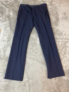 Banana Republic Pants Mens 30x30 Blue Slim Fit Office Dress Flat front Trouser - Picture 1 of 15