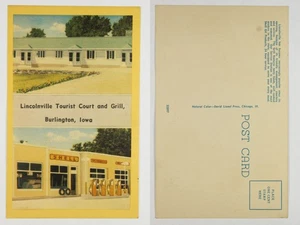 Burlington IA Lincolnville Tourist Court & Grill Shell Gas Station PC - Picture 1 of 1