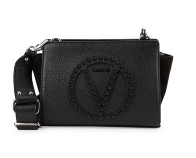 VALENTINO By MARIO VALENTINO Kiki Rock Studded Leather Shoulder Bag - Black - Image 1 of 4