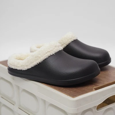 防水保暖冬季男女通用记忆泡沫拖鞋防水防滑房屋 — 第 1/4 张图片