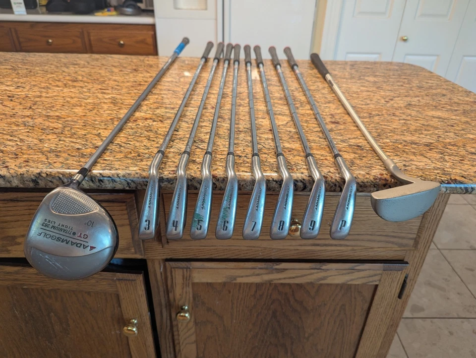 Adams Tight Lies Iron Set Driver 3-PW + Putter - Regular Right Hand - New Grips  - Image 1 of 4