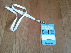 NY Musical Theatre Namensschild Schlüsselband NYMF 2016 Teilnehmer Sammlerstück KOSTENLOSER VERSAND - Bild 1 von 11