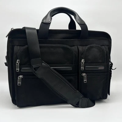 TUMI Business Bag Maletín Nylon Negro 112872c - Imagen 1 de 4