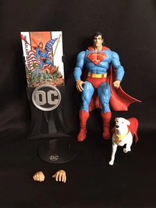 DC Multiverse McFarlane 7” Return of Superman and Krypto Action Figure - Picture 1 of 6