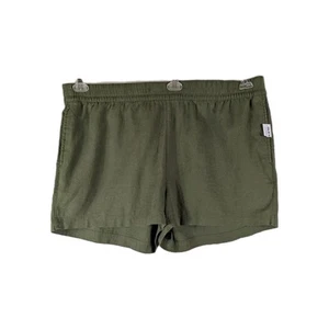 Old Navy Leinenmischung olivgrüne Shorts hoher Bund 3,5" Schrittlänge Größe XXL NEU Neu mit Etikett - Bild 1 von 7