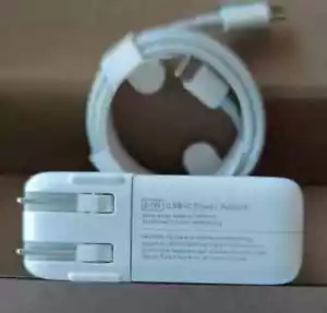 Genuine 61W USB-C Power Charger For MacBook Pro 14 13 12'' 2016 MacBook Air 2018 - Picture 1 of 6