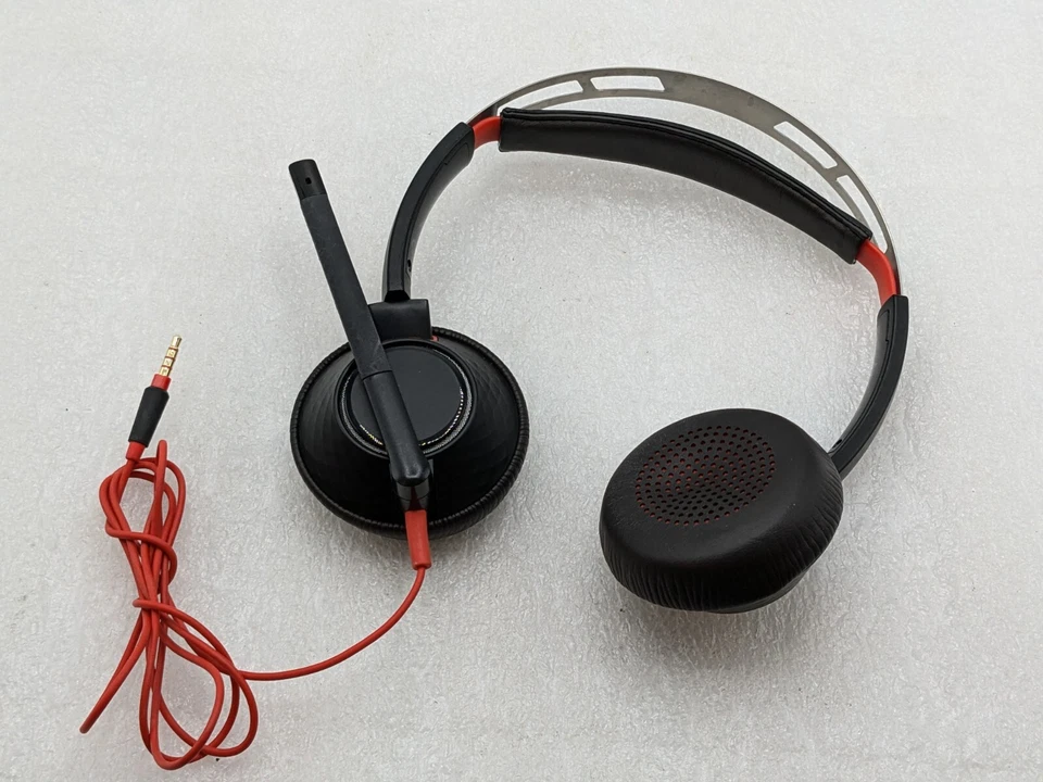 Plantronics Blackwire C5220T C5200 USB/3.5mm Wired Binaural Headset NO USB Piece - Image 1 of 4