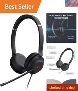 Comfortable USB-A Headset UH37 with Dynamic Sound & Acoustic Shield Technology - Picture 1 of 9