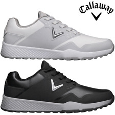 CALLAWAY CHEV ACE MENS LEATHER WATERPROOF SPIKELESS GOLF SHOES / NEW 2022 MODEL