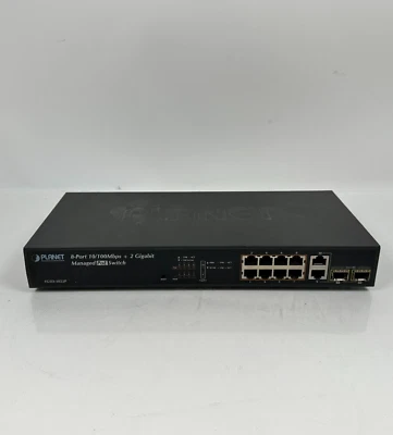 Planet Networking FGSD-1022P 8-Port 10/100Mbps + 2 Gigabit Managed PoE Switch - Image 1 of 4