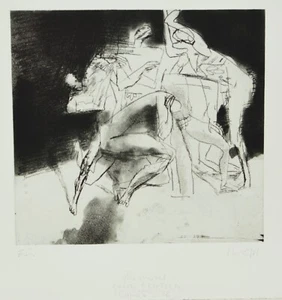 Peter Schnürpel / Radierung / Handsigniert/ gewidmet/E.A. Exemplar - Picture 1 of 2