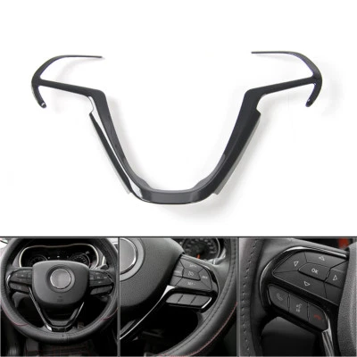 Steering Wheel Trim Cover for 2014+ Jeep Grand Cherokee & Jeep Cherokee Black A - Изображение 1 из 4