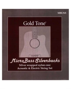 NEW - Gold Tone MBLNS MicroBass LaBella Silverback Nylon Bass Strings - 49-115 - Picture 1 of 1