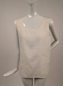 VINTAGE 1980’S  LINEN SHIRT / TANK TOP MADE IN FRANCE - Picture 1 of 3