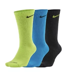Nike Unisex Everyday Plus 3PK Crew Socks XL SX6888-903 - Picture 1 of 4