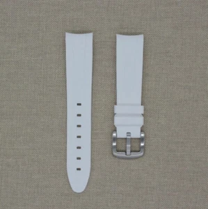 Tempomat 21mm White Rubber Strap Fits Rolex Submariner 41mm, Explorer II - Picture 1 of 3