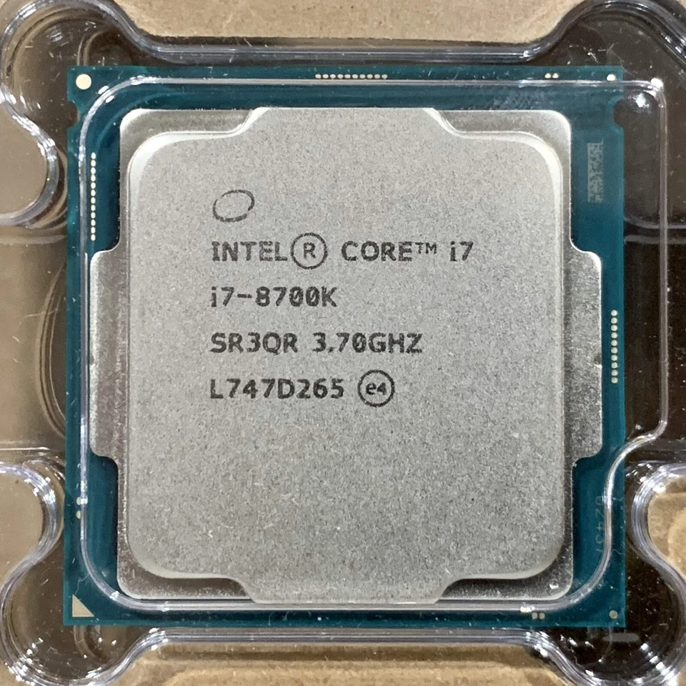 Intel Core i7-8700K 处理器 CPU SR3QR 3.7GHz, 6 核, 插槽 LGA1151 — 第 1/1 张图片
