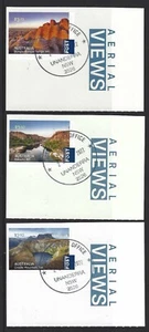 Australia 2022 Aéreo Vistas Autoadhesivo International Correo Conjunto De 3 Fina - Imagen 1 de 1