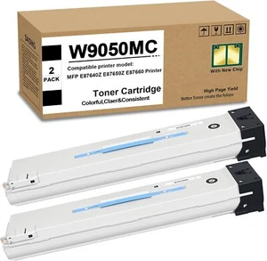 Black Toner Cartridge W9050MC for Color Managed MFP E87640 E87650 E87660 Printer - Picture 1 of 12