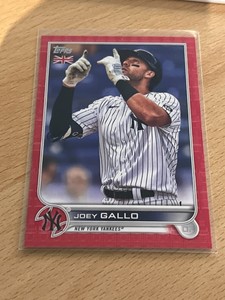 JOEY GALLO 2022 Topps UK Edition BIG BEN PARALLEL #d98/99 Yankees #147