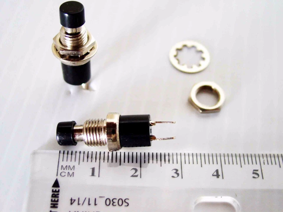 SPST (OFF) ON Sub Mini Momentary Push Button Switch - Image 1 of 1