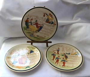 3 Piece VERNON KILNS Collectors Plates French Reproduction Opera Classical Music - Picture 1 of 8