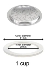 ■ 1tazza moka Guarnizione bialetti galaxy brikka carmelita express alessi ilsa - Foto 1 di 10
