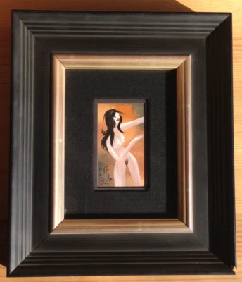 Pintura Tim Biskup Jackson Serie 500 #247 Arte Original Enmarcado Primeros Días ÚNICA EN SU CLASE Foto 1 de 4