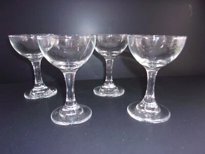 LIBBEY GLASS COMPANY Set of 4 Libbey Embassy Champagne Sherbet Glass 4 3/8" x 2 3/4" 3.5 oz Box # 41