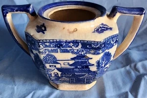 Vintage Japanese Sugar Creamer Bowl Pottery - Picture 1 of 16