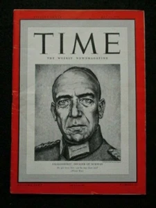 Vintage Time Magazine May 13 1940  Falkenhorst: Invader of Norway cover  - Picture 1 of 4