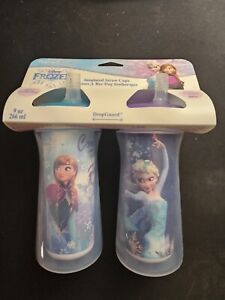Disney Frozen Insulated Sippy Cups 9oz BPA Free Leak Proof Drop Guard Set Of 2
