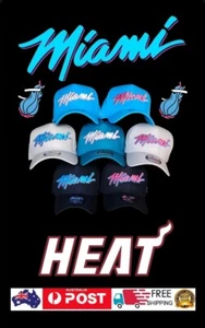 MIAMI HEAT NBA NEW ERA 9FORTY MULTIPLE COLOUR A FRAME SNAPBACK CAP HAT LA NY NFL - Picture 1 of 18