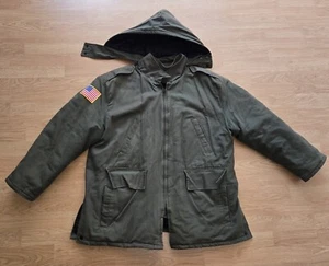 VTG BIG HOUSE MADE BY INMATES S.C.I.S. TRADESMAN MENS COAT JACKET COTTON DUCK XL - Picture 1 of 7