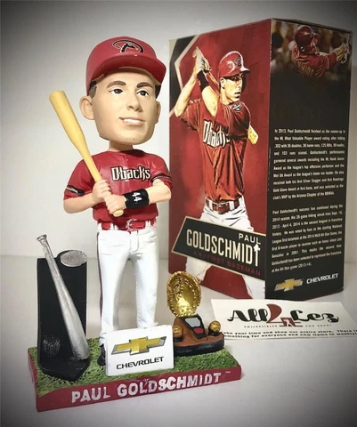 2014 AZ DIAMONDBACKS PAUL GOLDSCHMIDT "GOLD GLOVE SILVER SLUGGER" SGA BOBBLEHEAD Cover