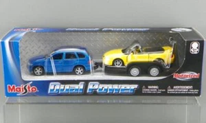 Maisto 2001 Dual Power Pull-Back Motorized 1/49 Diecast Mustang Convertible Set - Picture 1 of 7