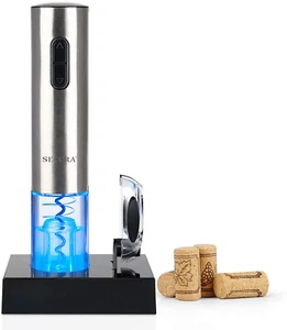 Secura Elektrischer Weinöffner, Automatischer Elektrischer Weinflaschen Korkenzieher Öffner mit - Bild 1 von 12