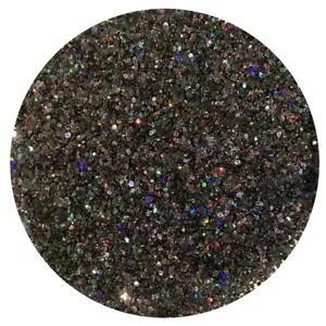 100g CHUNKY 040” 1mm HOLOGRAPHIC BLACK GLITTER FOR WALLS PAINT ADDITIVE / CRAFTS - Picture 1 of 1