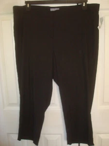 Ladies Plus Cropped Pants Black Size 1X Laura Scott NWT - Picture 1 of 2